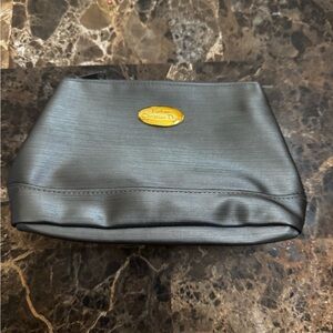 Dior Metallic Gray Cosmetic Bag